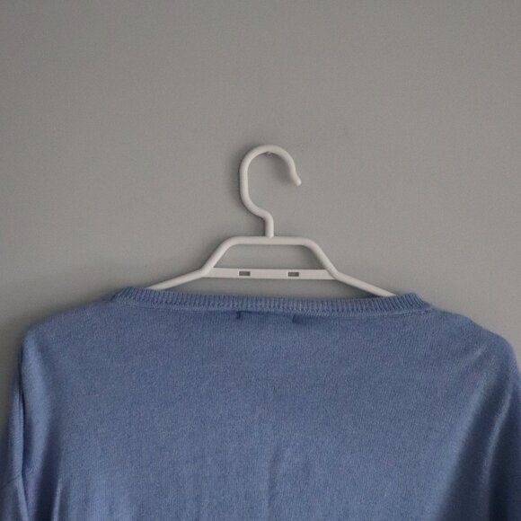 Bartolini Womens Blue Sz XL Wool/Cashmere Italian 'Ciao' Pullover Knit Sweater - Picture 6 of 11